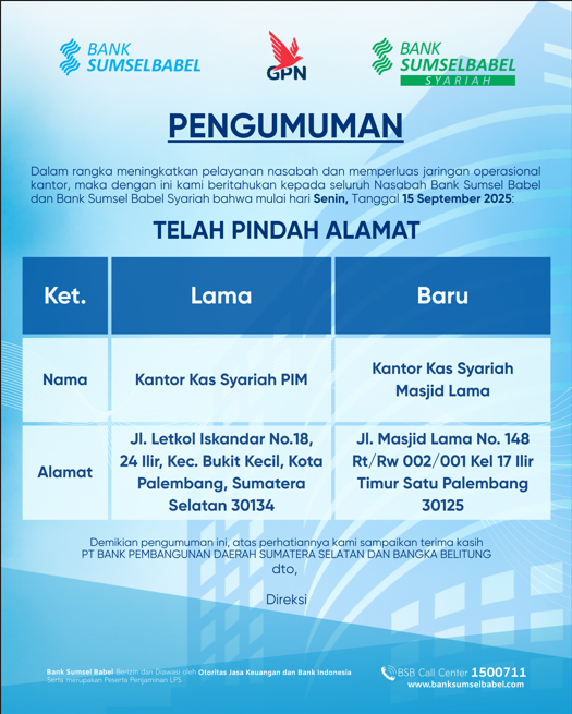 Pengumuman Jaringan kantor