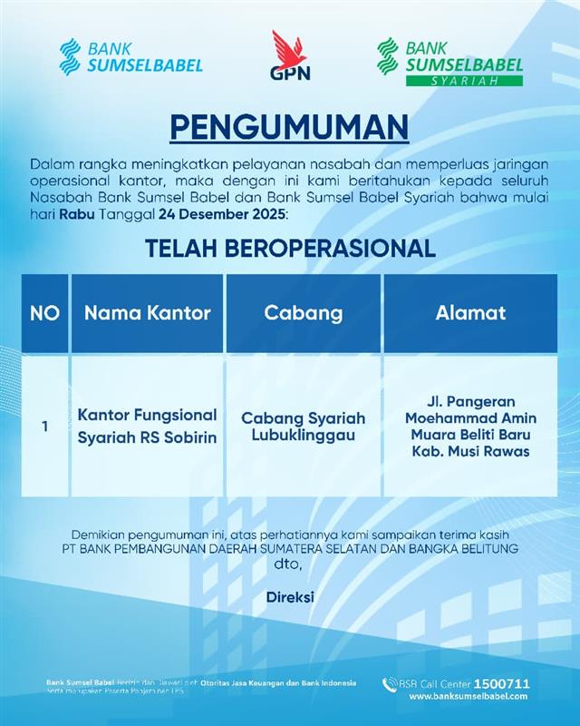 Pengumumam Jaringan Kantor